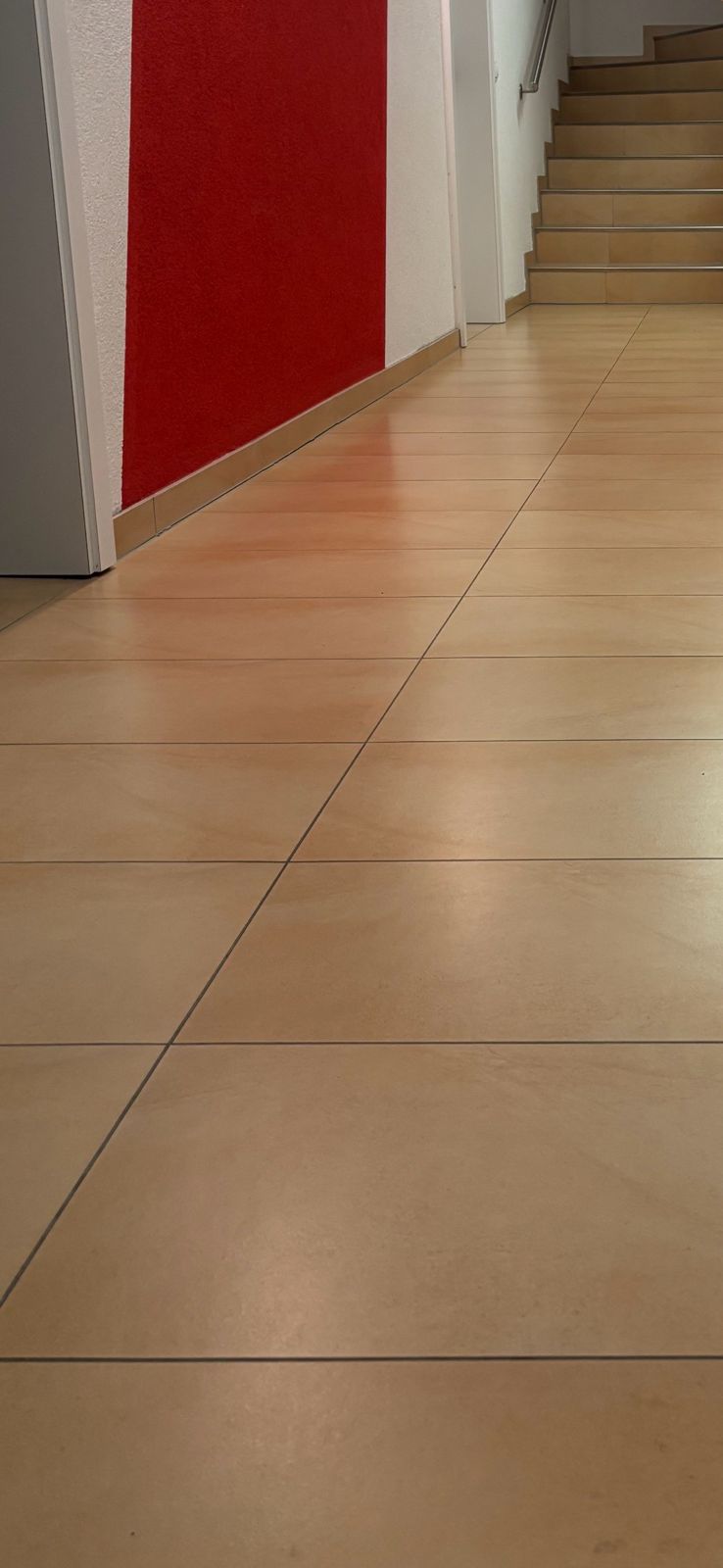 Sauberes Treppenhaus und Flur nach der professionellen Reinigung durch Braun Hausmeisterservice